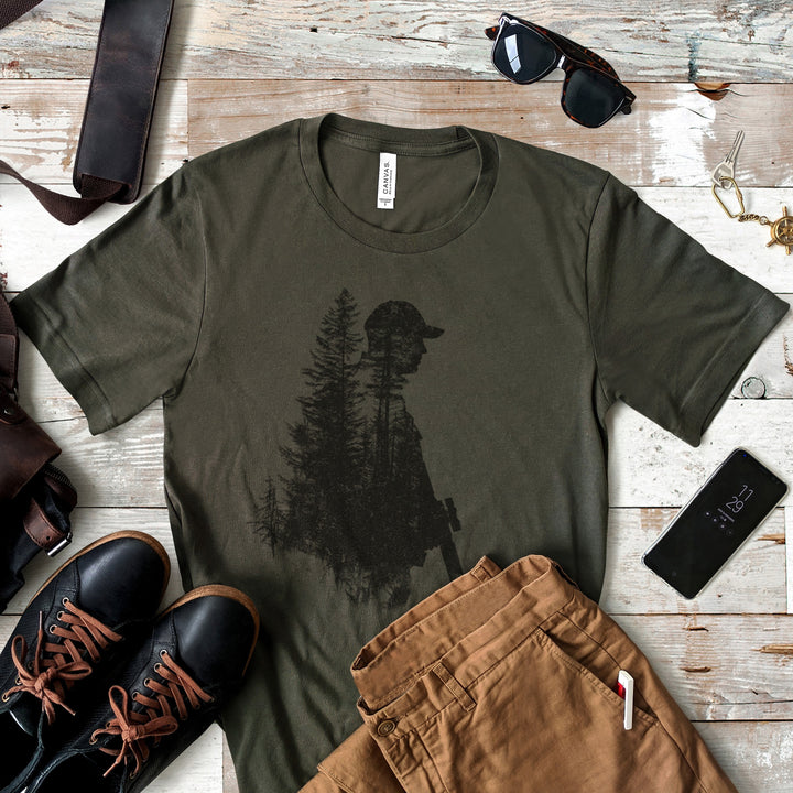 a t - shirt with a picture of a bear on it